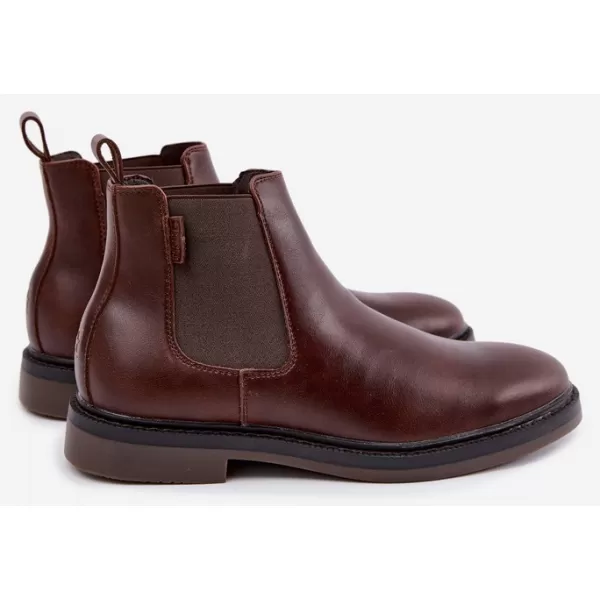 Pantofi pentru bărbați BIG STAR SHOES UU174279 UMBRE MARO/BEJ 