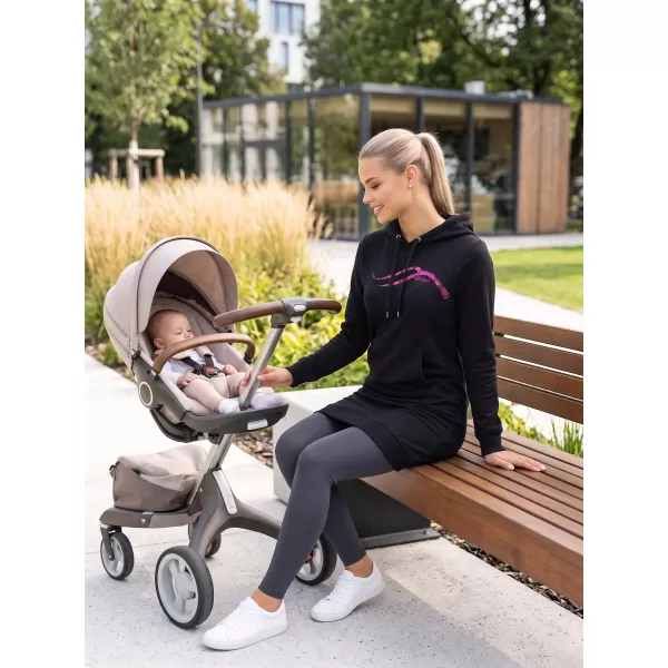  Hanorac prelungit dama ALTISPORT ALW001419 ROZ NEGRU 