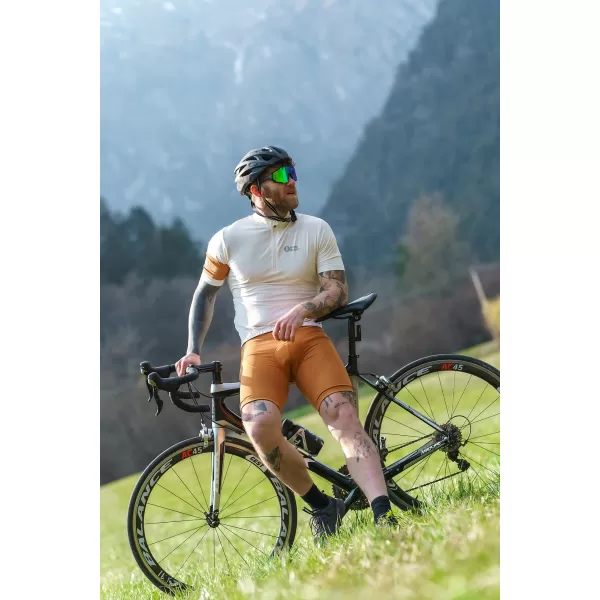  Tricou de ciclism pentru bărbați NORDBLANC CAMEL NBSMF8079 BEJ 