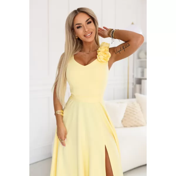  Rochie NUMOCO 643-5 GALBEN DE UNT 