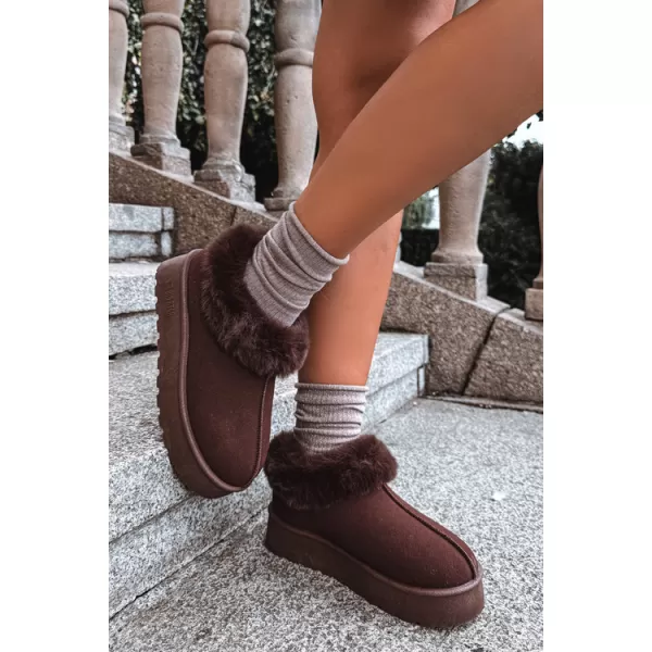  Oameni de zăpadă pentru femei BIG STAR SHOES UU274203 UMBRE MARO/BEJ 