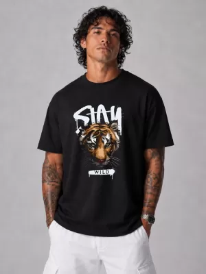 Tricou pentru bărbați DSTREET NX1026R-BK-O NEGRU