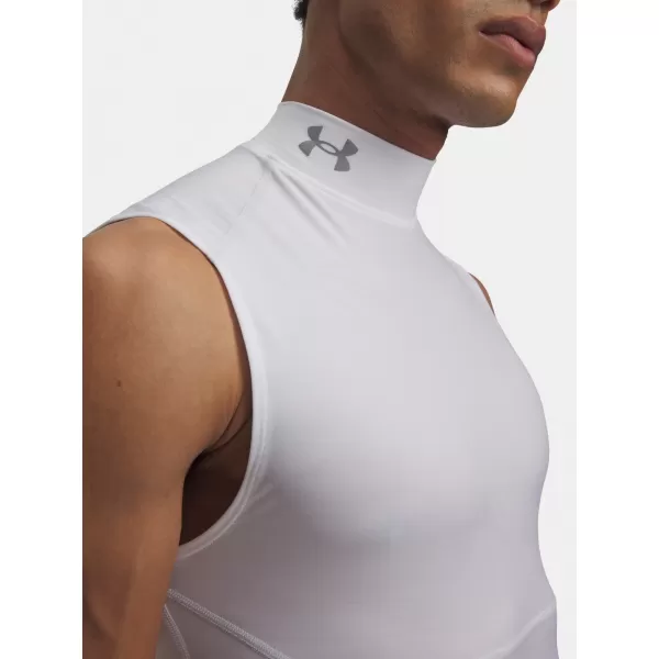  Maieu pentru bărbați UNDER ARMOUR HG ELITE SLEEVELESS MOCK 6015381-100 ALB 