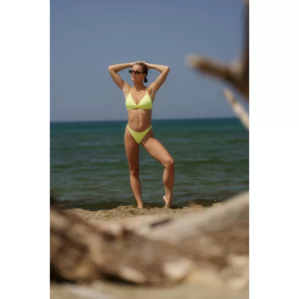  Top bikini dama NORDBLANC WATERFALL NBSSS8213 GALBEN STRĂLUCITOR 