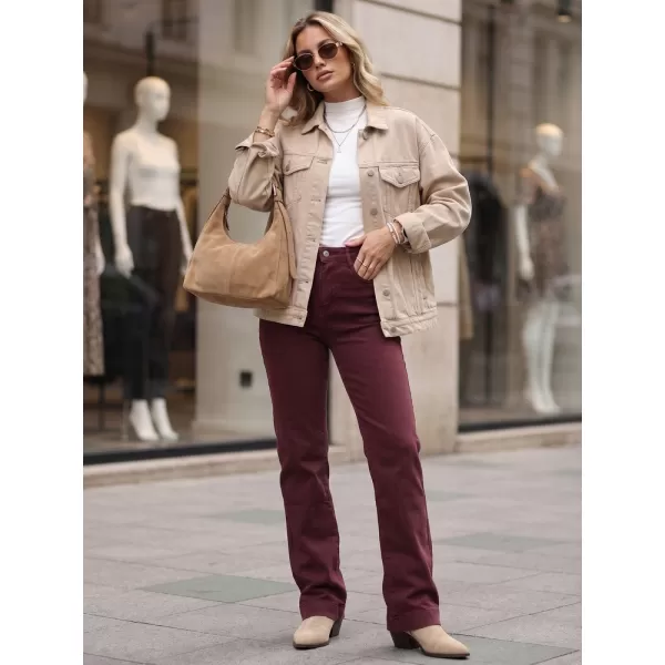  Pantaloni de dama DSTREET UY3105 BURGUNDIA 