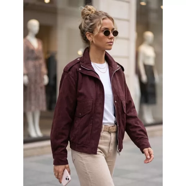  Geaca de dama DSTREET TY6066 BURGUNDIA 