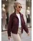 Geaca de dama DSTREET TY6066 BURGUNDIA