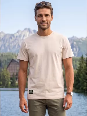 Tricou pentru bărbați ALTISPORT NP/ALMST20001 NATURAL