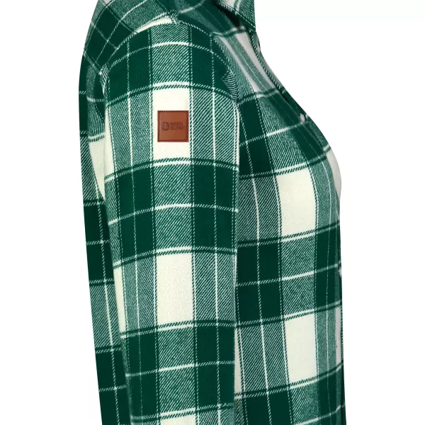  Cămașă de flanel pentru femei NORDBLANC WILLOW NBSSL8371 VERDE 