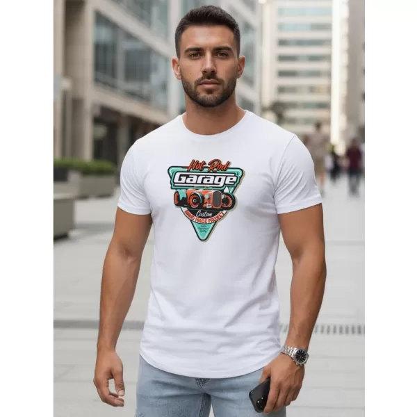  Tricou pentru bărbați DSTREET NX5093R-WH ALB 
