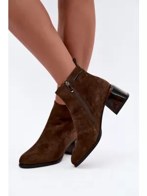 Botine de dama BOTO 26BT24-398 CAFEA