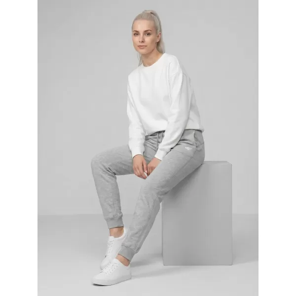 Pantaloni de dama 4F WMM00TTROF1659 MELANGE GRI DESCHIS RECE 