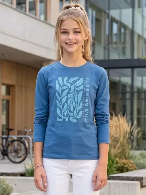 Tricou pentru copii ALPINE PRO ECCO 2 VALLARTA ALBASTRU VARIANTA PC