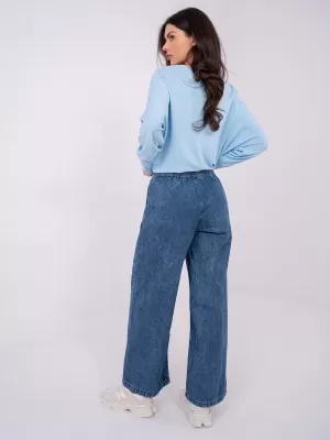 Pantaloni de dama SUBLEVEL D80038BB62627M327 ALBASTRU ÎNCHIS