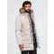 Parka pentru bărbați OMBRE OM-JALJ-0310 CREMĂ
