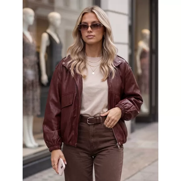  Geaca de dama DSTREET TY6069 BURGUNDIA 