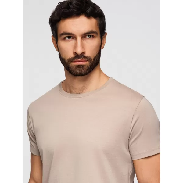  Tricou pentru bărbați OMBRE OM-TSBS-0268 GRI-VERDE/ALB/BEJ 