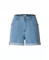 Pantaloni scurți de damă URBAN CLASSICS TB8371 ALBASTRU DESCHIS SPALAT