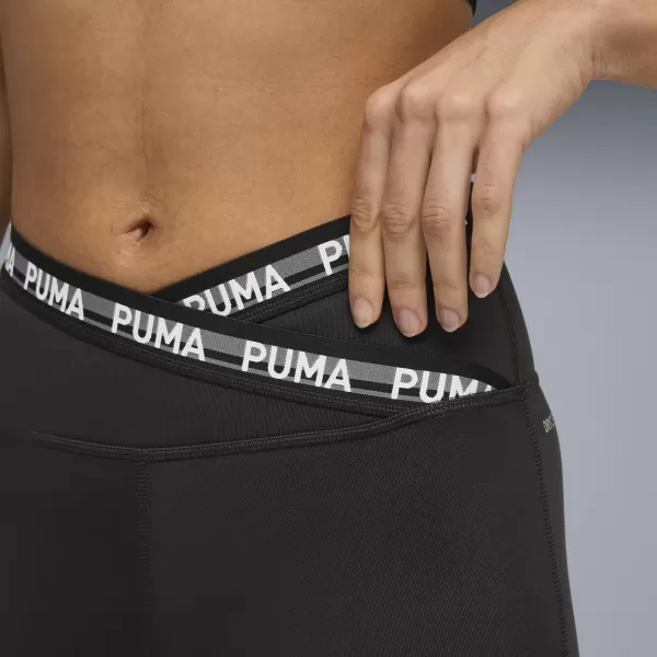  Jambiere de damă PUMA W STRONG CROSS FRONT TIGHT - HW 7/8 52849801 PUMA NEGRU 