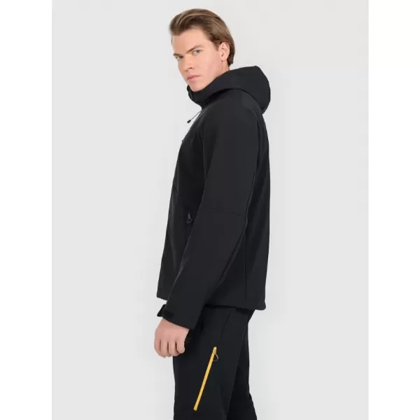  Jachetă softshell pentru bărbați 4F RAW25TSOFM506 NEGRU ADÂNC 