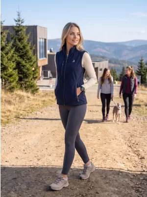Vesta de dama fleece ALTISPORT ALW002525 ALBASTRU MARIN
