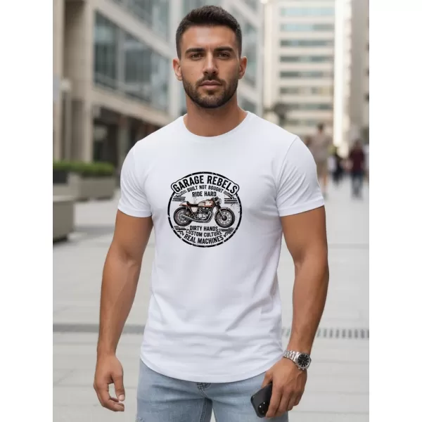  Tricou pentru bărbați DSTREET NX5007R-WH ALB 
