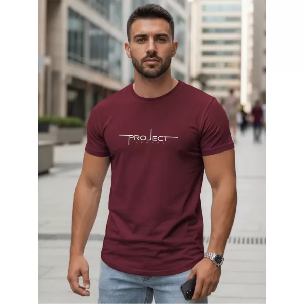  Tricou pentru bărbați DSTREET NX5127R-BU BURGUNDIA 