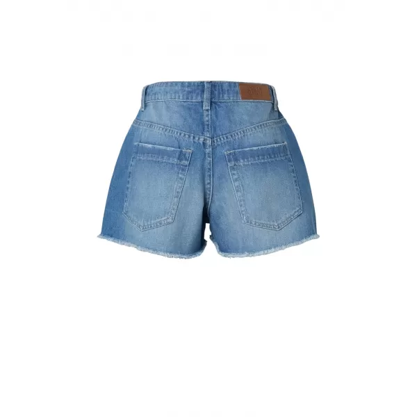  Pantaloni scurți de damă URBAN CLASSICS TB8193 ALBASTRU DESCHIS SPALAT 