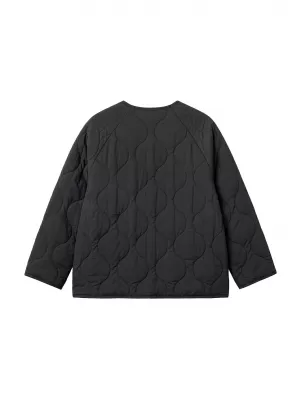 Jachetă matlasată pentru fetiță URBAN CLASSICS UCK7175-00007 NEGRU