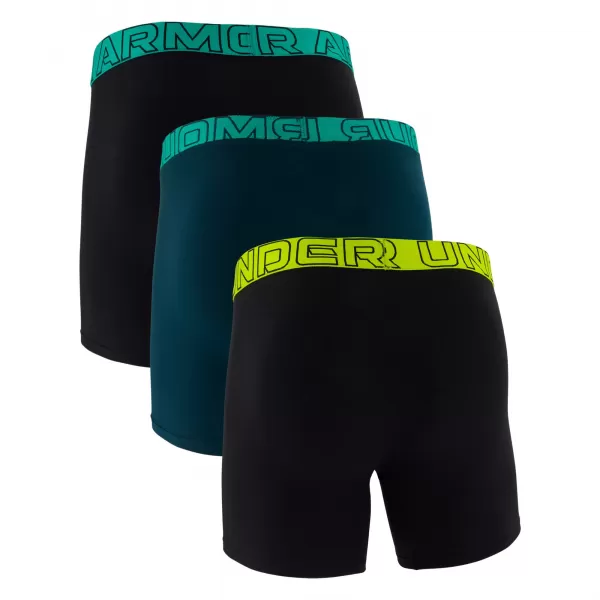  Boxeri pentru bărbați UNDER ARMOUR M PERF COTTON 6IN (3KS) 1383889-007 NEGRU 