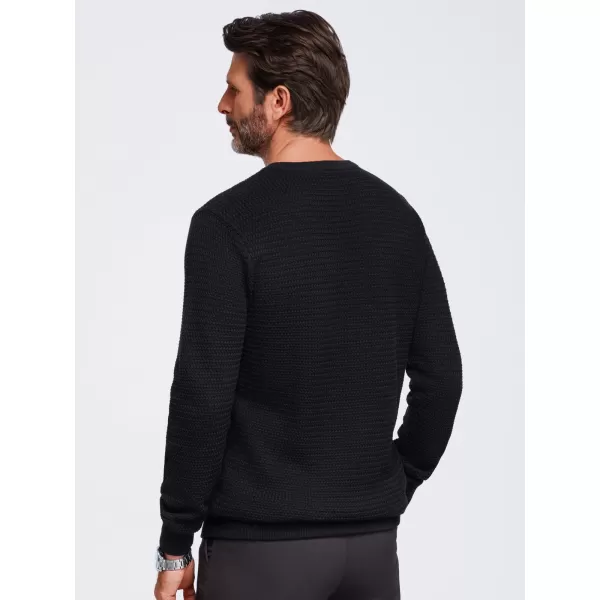  Pulover pentru bărbați OMBRE OM-SWSW-0119 NEGRU 
