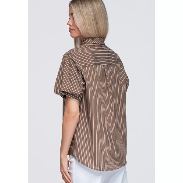  Cămașă de damă OMBRE OW-SH-E0067 MARO 
