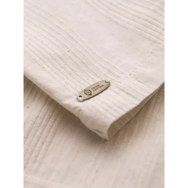  Cămașă pentru bărbați OMBRE OM-SHSS-0221 CREMĂ 