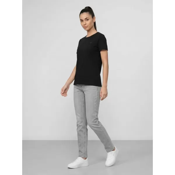  Tricou pentru femei 4F WAW25TTSHF2350 NEGRU ADÂNC 
