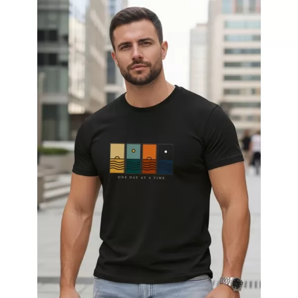 Tricou pentru bărbați DSTREET NX5103R-BK NEGRU 