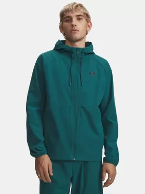 Jachetă pentru bărbați UNDER ARMOUR VIBE WOVEN JACKET 6003001-338 VERDE