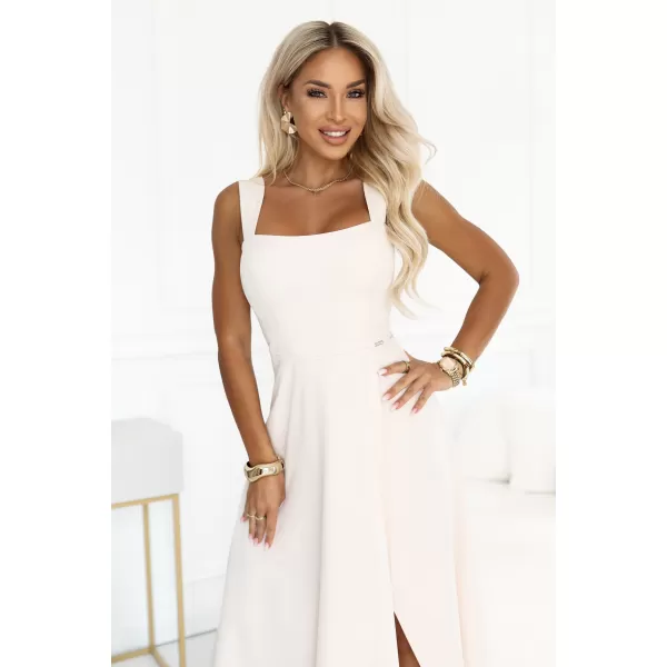  Rochie NUMOCO 633-7 BEJ DESCHIS 