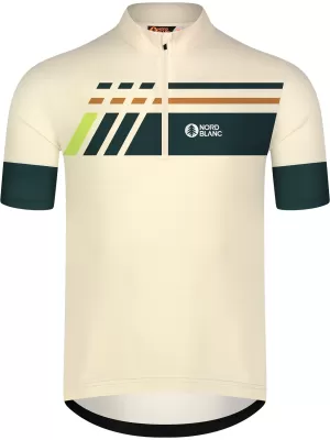 Tricou de ciclism pentru bărbați NORDBLANC STEER NBSMF8080 BEJ