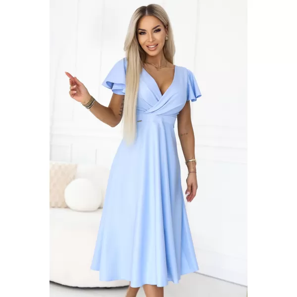  Rochie NUMOCO 675-1 ALBASTRU DESCHIS 