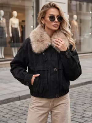 Geaca de dama DSTREET TY5695 NEGRU