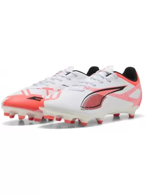 Cizme de fotbal PUMA ULTRA 5 PLAY FG/AG 108169-01 ALB/NEGRU/ROȘU STRĂLUCITOR