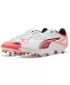 Cizme de fotbal PUMA ULTRA 5 PLAY FG/AG 108169-01 ALB/NEGRU/ROȘU STRĂLUCITOR