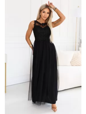 Rochie NUMOCO 672-4 NEGRU