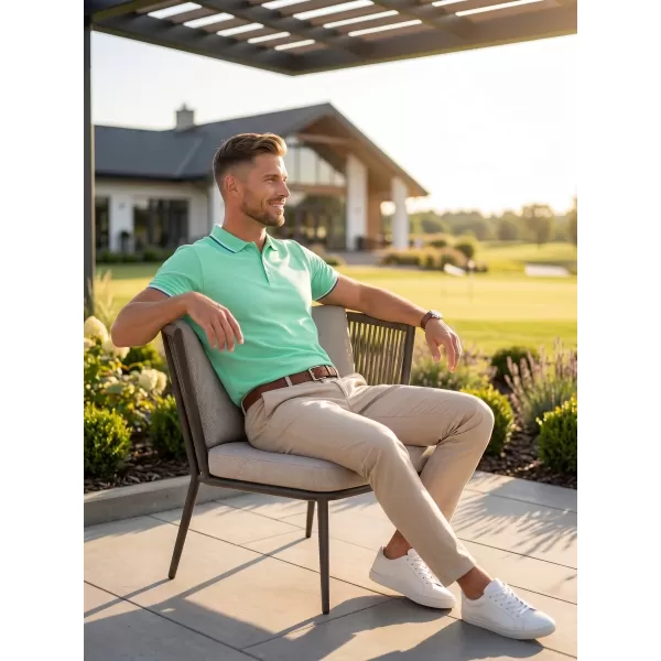  Tricou pentru bărbați cu guler MALFINI FOCUS 232 MENTĂ 
