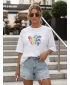 Tricou pentru femei DSTREET NX9003RY-WH-O ALB