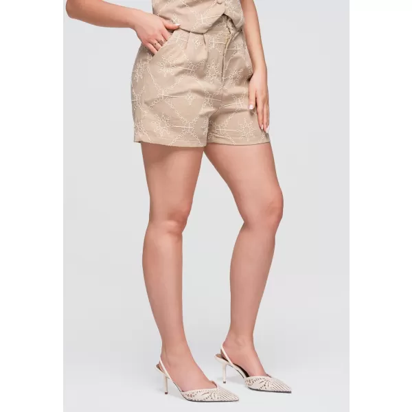  Pantaloni scurți de damă OMBRE OW-ST-E0019 TAUPE 