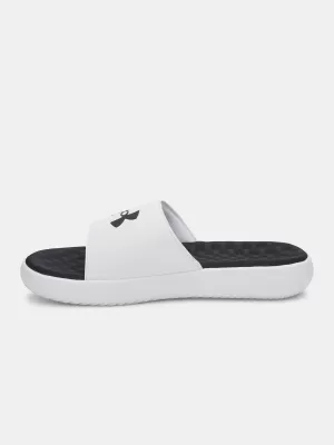 Papuci pentru bărbați UNDER ARMOUR IGNITE PRO 8 FIX 6010383-100 ALB