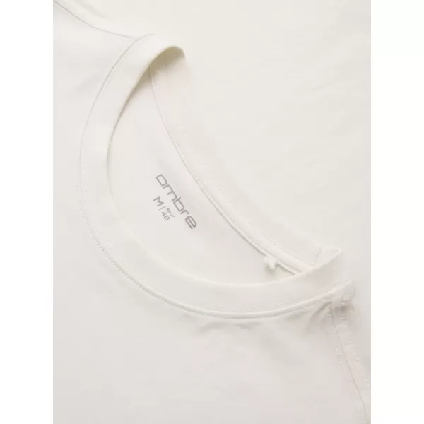  Tricou pentru bărbați OMBRE OM-TSPT-0286 ALB 