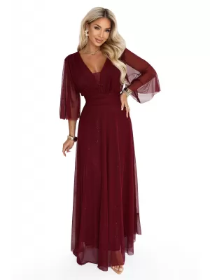Rochie de femei NUMOCO 654-6 CLARET