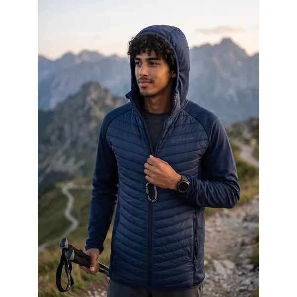  Hanorac pentru bărbați ALPINE PRO NORN OCEAN LUMINAT DE LUNĂ 
